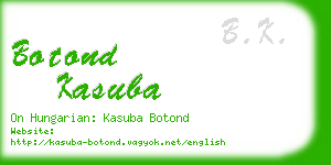 botond kasuba business card